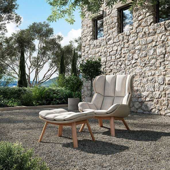Borek 'Barrel' Lounge Chair and Ottoman