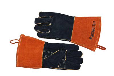 Leather barbecue gloves